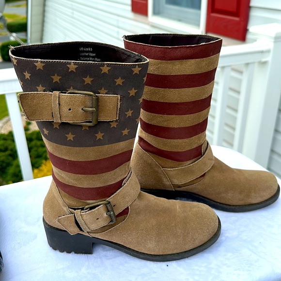 😍💙SUPER CUTE SBICCA VINTAGE COLLECTIONS ~Leather suede/uppers size 6.5 USA - Picture 3 of 8